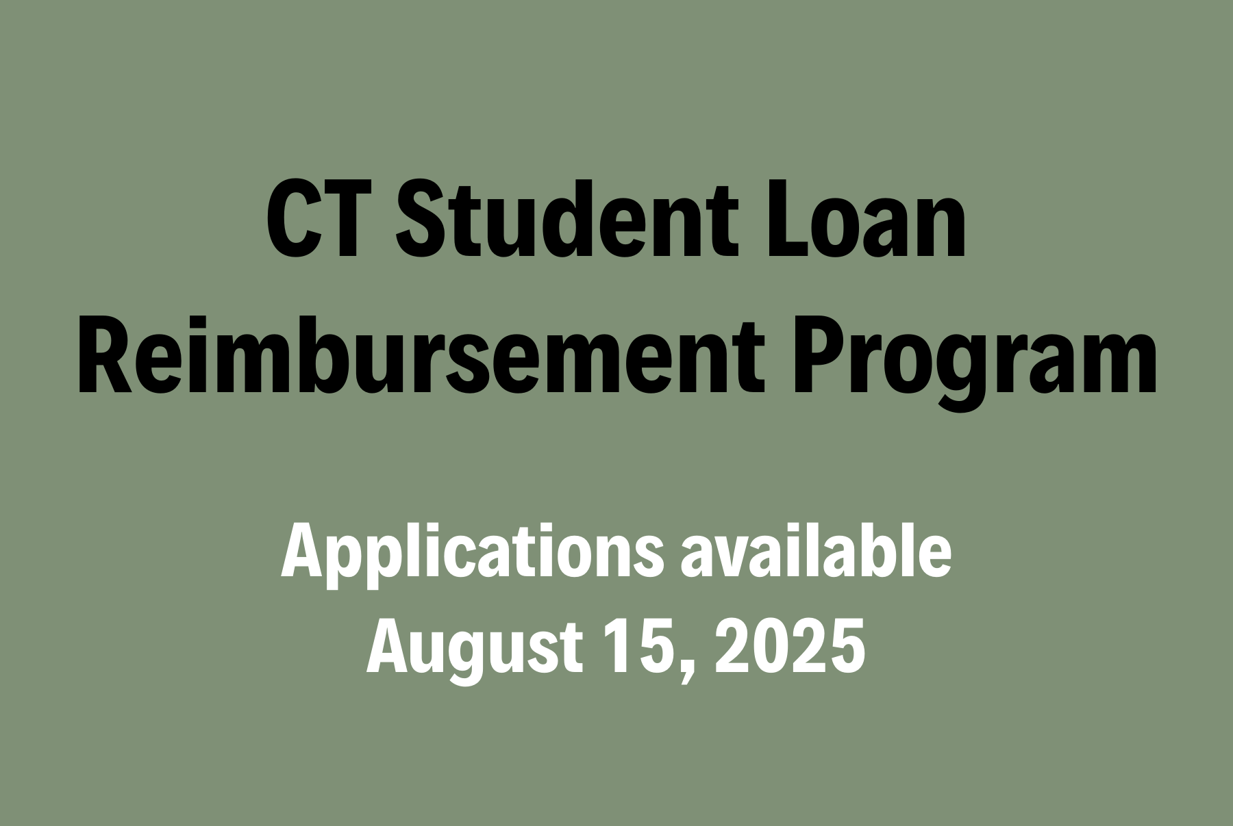 CT Student Loan Reimbursement Program
