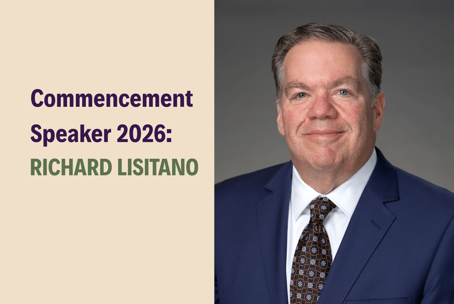 Commencement Speaker Richard Lisitano