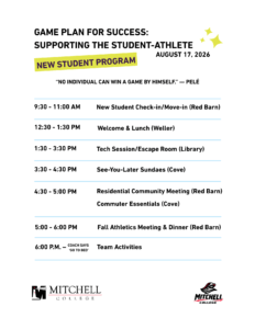 Orientation and Move-in, Mitchell College