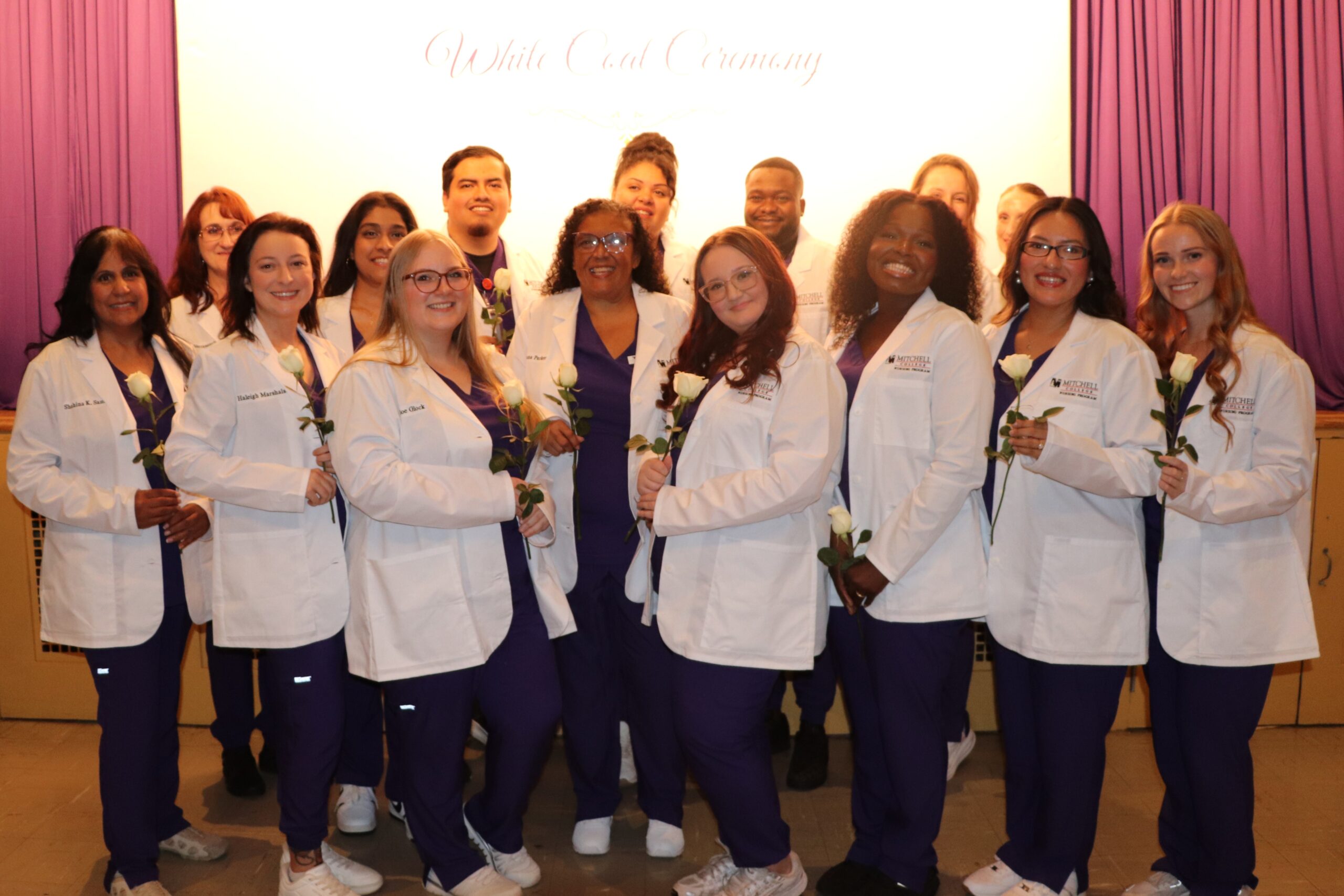 White Coat Ceremony Honors First Cohort of Nursing Students, Mitchell College